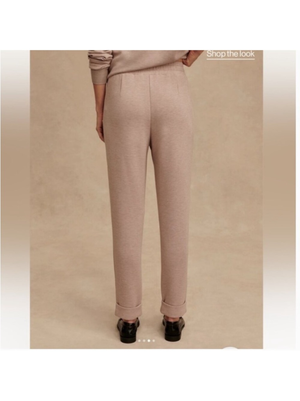 Varley Double Soft Rolled Cuff Pants in Taupe Women’s Medium - Picture 2 of 7